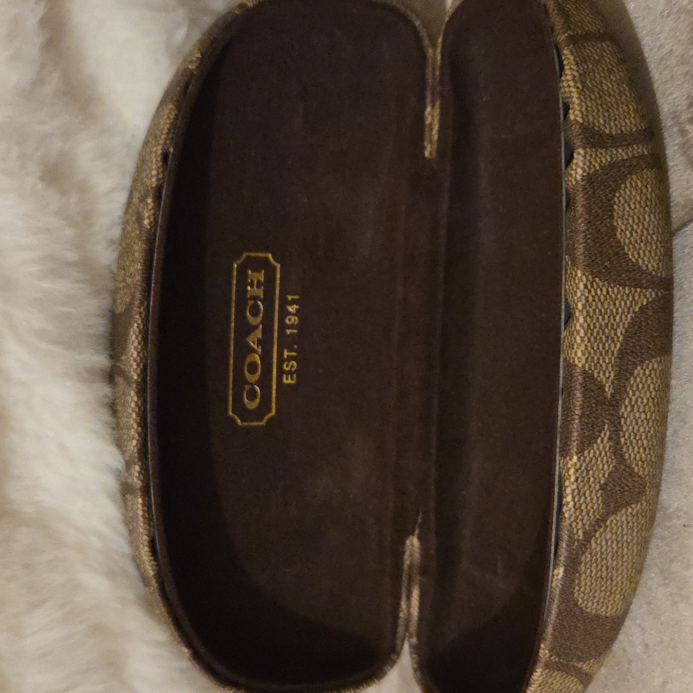 Coach Brown and Tan Eyeglass Case - Picture 2 of 4